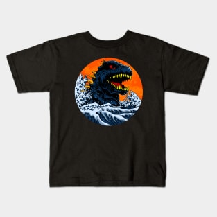 BIG MONSTER WAVE Kids T-Shirt